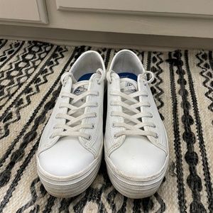 Keds white sneakers size 8